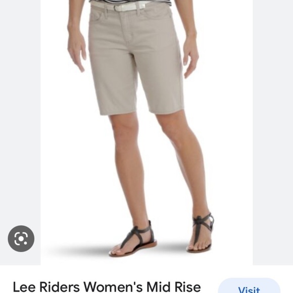 Bermuda  Business Midrise Pinstripe Shorts Size 7/8 - Picture 1 of 8